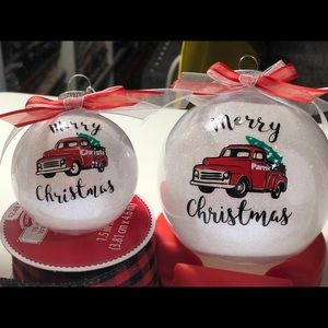 Vintage Christmas Truck Ornament
